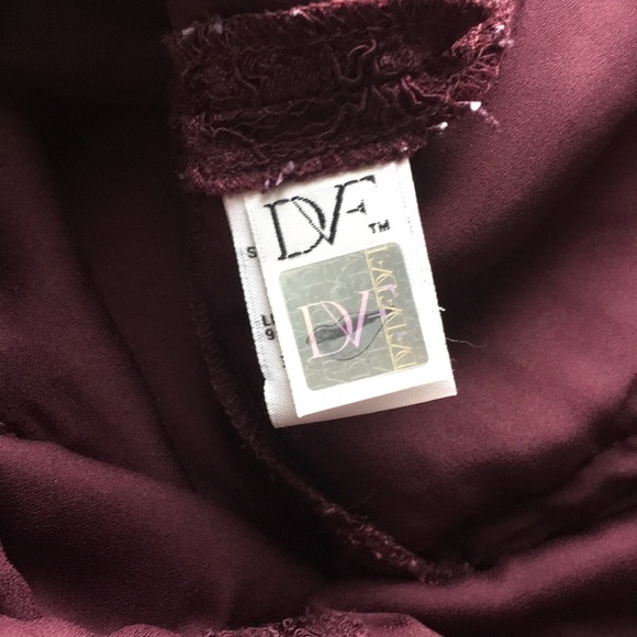 Diane Von Furstenberg Burgundy Dress - Picture 2 of 4